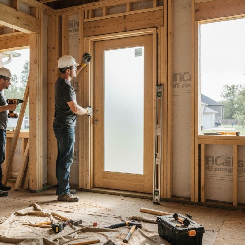 Exterior Door Staining